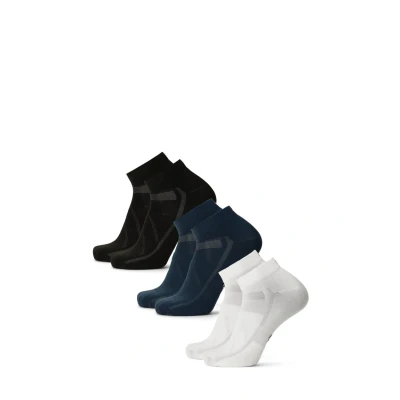 Abbildung von Danish Endurance Cycling Lowcut 3PACK Socken, Größe: 39 42, Multicolor/black/navy/white stripes