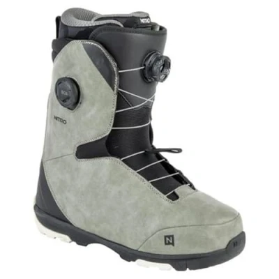 Abbildung von Nitro Herren Club BOA Dual All Mountain Freeride Freestyle Schnellschnürsystem Boot Snowboardboot, Grey Black, MP 26.0 // EU 40 US 8
