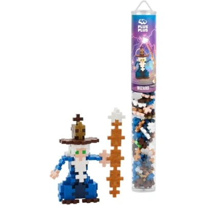 Abbildung von Plus 4306 Geniales Konstruktionsspielzeug, Zauberer, Kreativ Bausteine Tube, Bausteinset für Kinder, 100 Teile