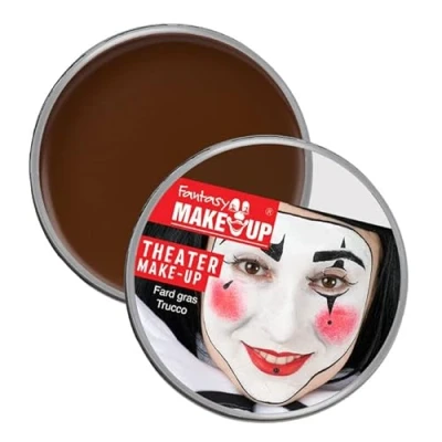 Abbildung von NEU Kinderschminke Karneval Theater Make Up / Creme Schminke auf Fettbasis, 25g, Dunkel Braun