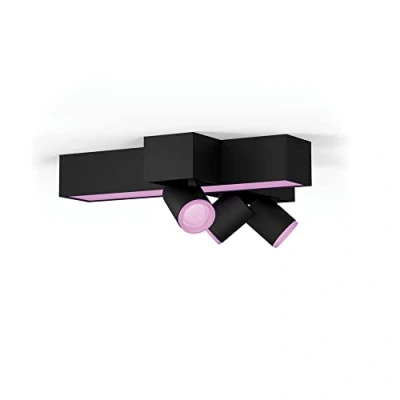 Abbildung von Philips Hue Centris Aufbauspot White &amp; Color 3 Strahler Schwarz Kreuzform