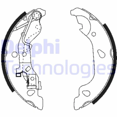 Abbildung von DELPHI LS1859 Bremsbacken 180 32 FIAT: Punto II Schrägheck