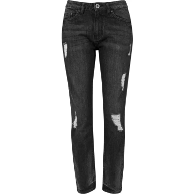 Abbildung von Urban Classics Jeans Relaxed Fit, Damen, Größe: 27, Black washed