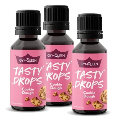 Abbildung von GymQueen Tasty Drops, Cookie Dough, 3x30ml, Flavour Drops ohne Kalorien