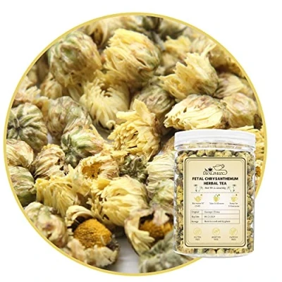 Abbildung von LWXLJMJZC Getrockneter Fötaler Chrysanthemenblütentee, Teeblumen Chrysanthemenknospen Tee, Loser Blatt Kräutertee 60g