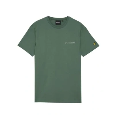 Abbildung von Lyle &amp; Scott Herren Besticktes T Shirt, Duck Green/Cove, M