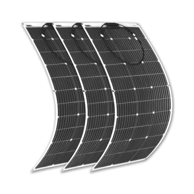 Abbildung von 3pcs 100W (300W) Solarpanel Flexibel 18V Solarmodul ideal für Gartenhaus,Camping,Wohnmobil
