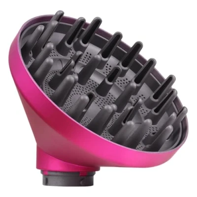 Abbildung von Laymi Diffusor für Dyson long langer Zacken diffuser Airwrap Aufsatz Zubehör Haartrockner,locken Gewelltes und Lockiges Haar, Umwandlung Air Wrap Curling Styler rosa