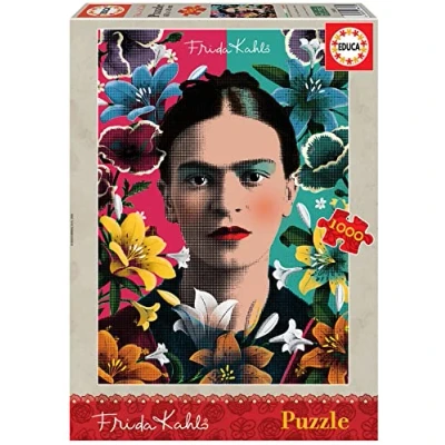Abbildung von Educa Puzzle 1000 Teile für Erwachsene Frida Kahlo, Teile, und Kinder ab 14 Jahren, Kunst (18493)