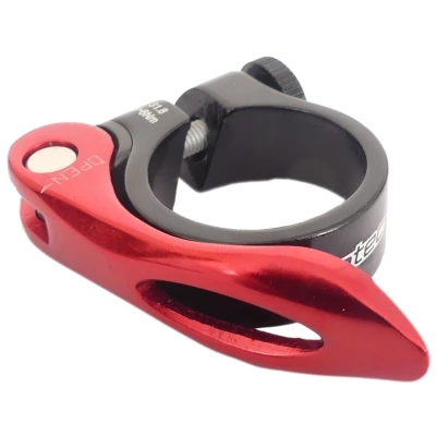 Abbildung von Sattelstützenklemme Ergotec SCQ 0100 Ø34.9 Mm Aluminium Mit Schnellverschluss Schwarz / Rot
