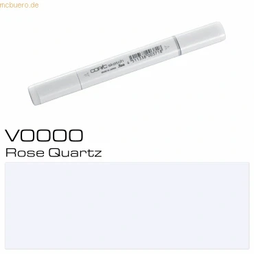 Abbildung von COPIC Sketch Marker Typ V 0000, Rose Quartz, professioneller Pinselmarker, mit einer Super Brush Spitze und Medium Broad