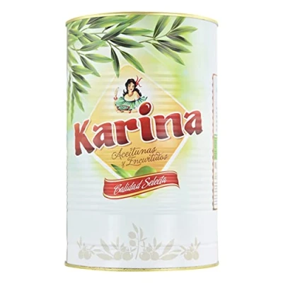 Abbildung von Aceitunas Karina grüne Manzanilla Oliven ohne Stein, Dose, 2 kg
