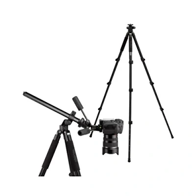 Abbildung von Rollei Rock Solid Gamma 180 Aluminium Professionelles Stativ mit Dreh und schwenkbarer Mittelsäule schwarz