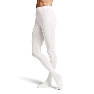 Abbildung von Bloch Damen Contour Soft Footed Tights Konturenweiche Damenstrumpfhose, Weiß, L XL EU