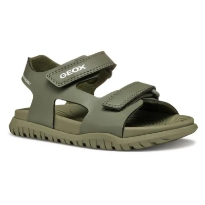 Abbildung von Geox Fusbetto Unisex Riemensandalette für Kinder, Größe: 25, Military Schuhe