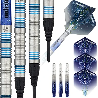 Abbildung von Unicorn T95 Core XL Blue Dartpfeile mit weicher Spitze, blau, 18 g