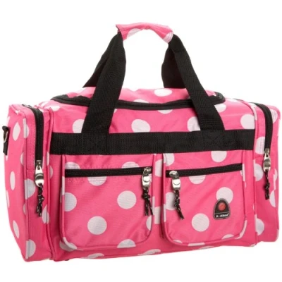 Abbildung von Rockland Gepäcktasche, 48,3 cm, Pinke Punkte, 48,26 Seesack