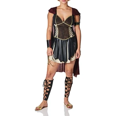 Abbildung von California Costumes Damen Glorious Gladiator Erwachsenenkostme, schwarz/Burgunderrot, Large