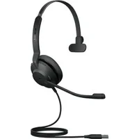 Abbildung von Jabra Evolve2 30 SE Kabelgebundenes Mono Headset mit Geräuschunterdrückung und 2 Mikrofon Technologie inkl. USB A Kabel MS Teams zertifiziert, auch anderen Plattformen kompatibel Schwarz