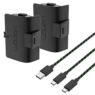 Abbildung von Venom 1100mAh Akku mit hoher Kapazität im Doppelpack Schwarz (Xbox Series X &amp; S / Xbox One)