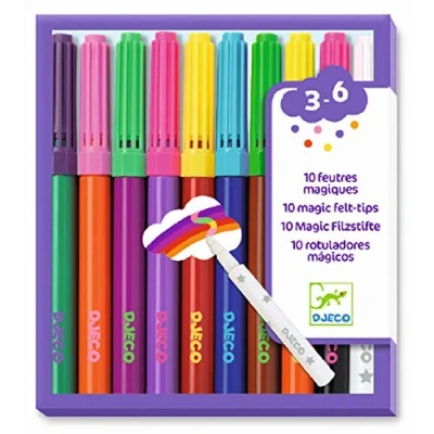 Abbildung von Djeco DJ08827 Farben: 10 Pinsel Filzstifte