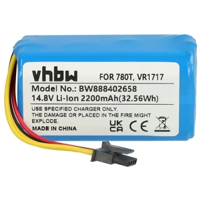 Abbildung von vhbw Akku kompatibel mit Blaupunkt BPK VCBB1XPW+ Saugroboter (2200 mAh, 14,8 V, Li Ion)