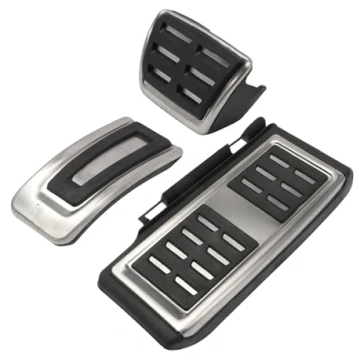Abbildung von MangWany Fußpedalkappen Kupplungsbremspedalsatz für Golf 7 A3 8V S3 RS3 Sportback Leon 5F Octavia 5E TT Q3 5Q1864551 Edelstahl