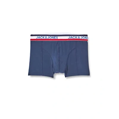 Abbildung von JACK &amp; JONES Herren Jactape Trunks 3 Pack Boxershorts, Navy Blazer/Detail:Navy Blazer Blazer, XXL EU