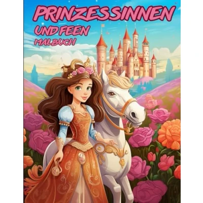Abbildung von Prinzessinnen und Feen Malbuch: Zauberhaftes Ausmalbuch aus dem Land der Märchen Geschichten für Kinder (Malbücher &amp; Ausmalbücher)