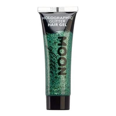 Abbildung von Moon Glitter Holografisches Glitzer Haargel 20ml Grün