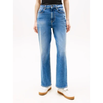 Abbildung von Tommy Jeans Layla Straight Leg, Damen, Größe: 25x28, Denim medium