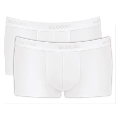 Abbildung von Sloggi Herren Mens 24/7 Hipster 2p Retroshorts, Weiß, 5 EU