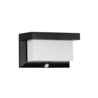Abbildung von Eglo 48968 LED Solarleuchte/Wandleuchte UTRERA Kunststoff schwarz 32X0,12W L:20cm B:9cm H:12cm mit Sensor