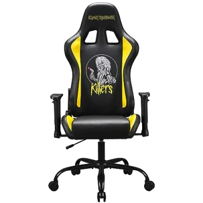 Abbildung von Subsonic Iron Maiden Ergonomischer Gaming Stuhl Verstellbare Rückenlehne/Armlehnen Adult Chair offizielle Lizenz
