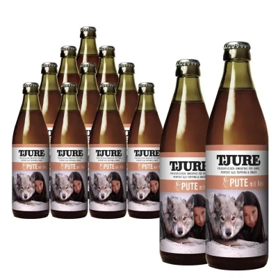 Abbildung von Tjure Hund Pute und Reis Spar Aktion 10 + 2 bestes Putenfleisch frisches Gemüse 3840,00 ml