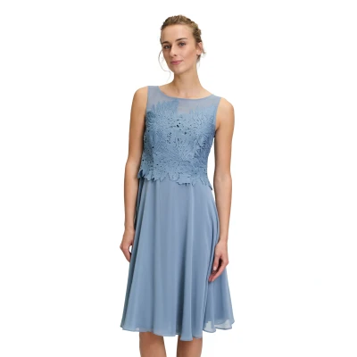 Abbildung von Vera Mont MIT Stickerei Cocktailkleid/festliches Kleid, Damen, Größe: 38, Bluish grey