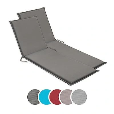 Abbildung von sleepling Liegenauflage Polster Sonnenliege, Strandliege, Komfortschaum, Eckbänder und Einstellband, waschbar, Made in EU