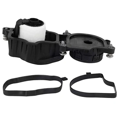 Abbildung von Car Parts24 Ölabscheider KGE Kurbelgehäuseentlüftung mit Filzfilter Vliesfilter für M57 Diesel e46 e90 e91 e92 e93 e39 e60 e61 e38 e53 X5