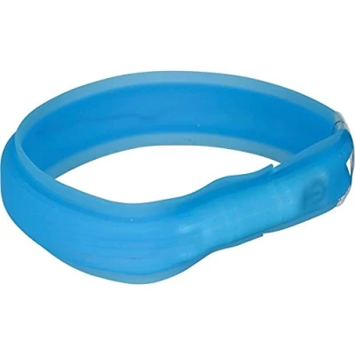 Abbildung von Trixie Leuchthalsband Flash Leuchtband USB extra breit Länge/Breite: blau / 50 cm
