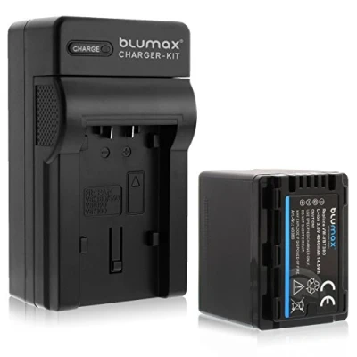 Abbildung von Blumax Premium Akku 4040mAh + 1x Ladegerät ersetzt Panasonic VW VBT 380 E K
