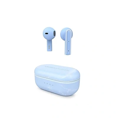 Abbildung von Energy Sistem Senshi Eco True Wireless Stereo Kopfhörer mit recyceltem Kunststoff (Näherungssensor, Voice Assistant, 25 Stunden Akkulaufzeit, App ESmart Connect), Blau