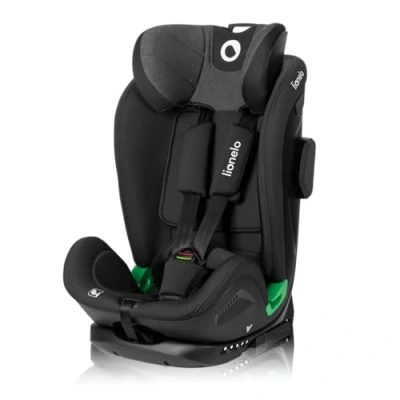 Abbildung von LIONELO HARPER i Size Kinderautositz von 76 bis 150 cm, 1,2,3 Gruppe, konform mit R129 Standard, Montage in Fahrtrichtung ISOFIX und TT Gurt, Kopfstützen Rückenlehnenverstellung