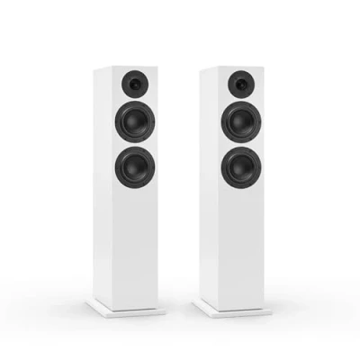Abbildung von Nubert nuBoxx B 60 Weißer Standlautsprecher 1 Stück Passivbox Lautsprecher für Musikgenuss Standbox neben dem Lowboard mit 2,5 Wege Technik Box Heimkino