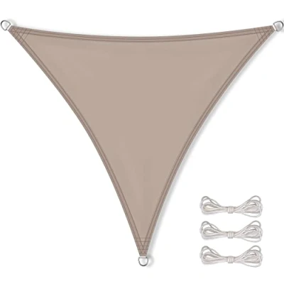 Abbildung von CelinaSun Sonnensegel Sonnenschutz Tarp PES wasserabweisend Dreieck 3x3x3m taupe, (1 tlg)