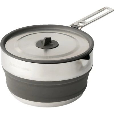 Abbildung von SEATOSUMMIT Detour Pouring Pot Zusammenfaltbarer Campingtopf mit Edelstahl inkl. Abgießoption