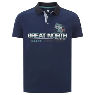 Abbildung von Jan Vanderstorm Gizur Poloshirt, Herren, Größe: Large, Royal blau