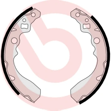 Abbildung von BREMBO S 16 508 Bremsbacken 165 26 DAIHATSU: CUORE 6, 7, 6