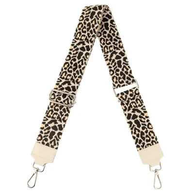 Abbildung von MIRROSI Schulterriemen Made in Italy aus Echtleder Schultergurt für Tasche zum Wechseln (Beige, 1x Taschengurt)