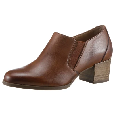 Abbildung von Tamaris Trotteur Slipper, Damen, Größe: 41, Cognac Leder