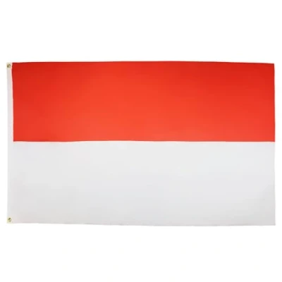 Abbildung von AZ FLAG Flagge Indonesien 90x60 cm Indonesiche Fahne 100% Polyester mit Messing Ösen 50g
